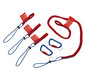 Catch line set 3 loops 2 carabiners 1 safety line KNIPEX TT