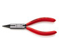 Round nose pliers with cutting edge 130 mm, polished head, atramentised Knipex 19 01 130