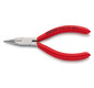 Flachrundzange mit Schneide gerade 125 mm, verchromt Knipex 25 03 125