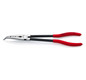 Bent nose pliers, long version 280 mm, polished head, dip-insulated Knipex 28 81 280