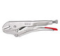 Grip pliers straight jaws 225 mm, pliers nickel-plated Knipex 41 24 225