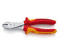 Power side cutter VDE 180 mm, chrome-plated, MK handle Knipex 74 06 180