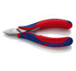 Elektronik-Seitenschneider 115 mm spiegelpoliert spitz,, MK-Griff Knipex 77 42 115