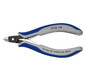Electronics side cutter small bevelled 120 mm, burnished, small head, MK handle Knipex 79 02 120