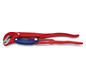 Pijpsleutel S-klauw met snelverstelling 420 mm, 1 1/2", rood gepoedercoat Knipex 83 60 015
