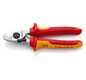Cable shears VDE 165 mm, burnished, MK-grip sleeves Knipex 95 26 165