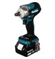 Draadloze slagmoersleutel 18V / 5.0 Ah, 2 accu's + lader Makita DTW300RTJ