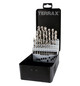 Spiraalborenset, geslepen 25-delige, HSS-G plaatstalen cassette Ruko A214215