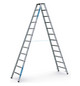 Aluminium treden Ladderlengte m, werkhoogte m Zarges Saferstep B